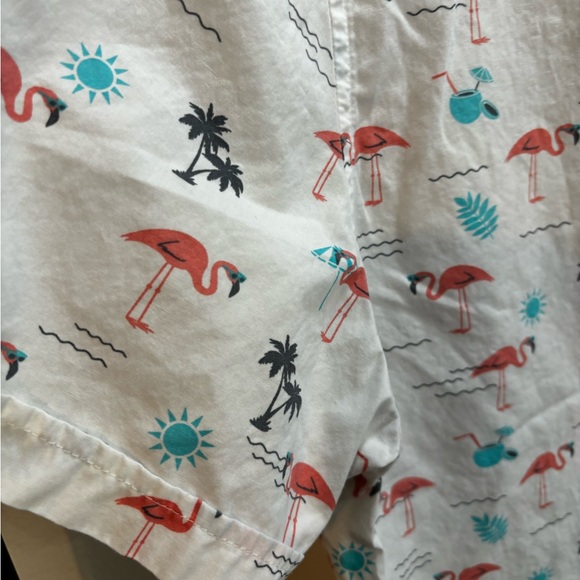 Denim and flowers short sleeve shirt - Picture 2 of 6